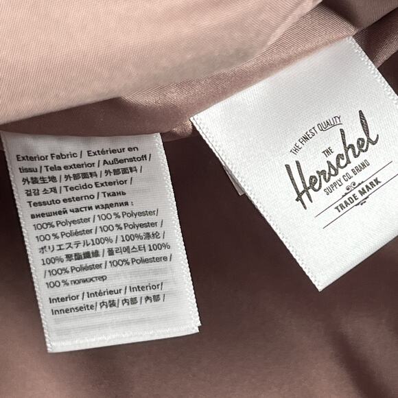 Herschel Supply Co. Mica Tote Zippered Shoulder Bag Carry All Travel Ash Rose - Picture 8 of 8